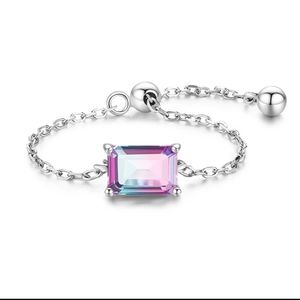 Sterling Silver Chain Ring
